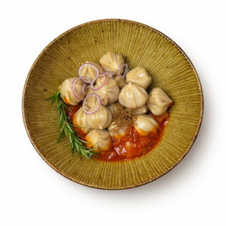 Chinkali gruzińskie wieprzowo-wołowe